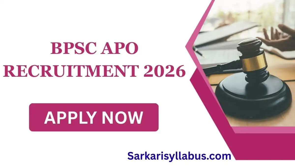 BPSC APO Recruitment 2026