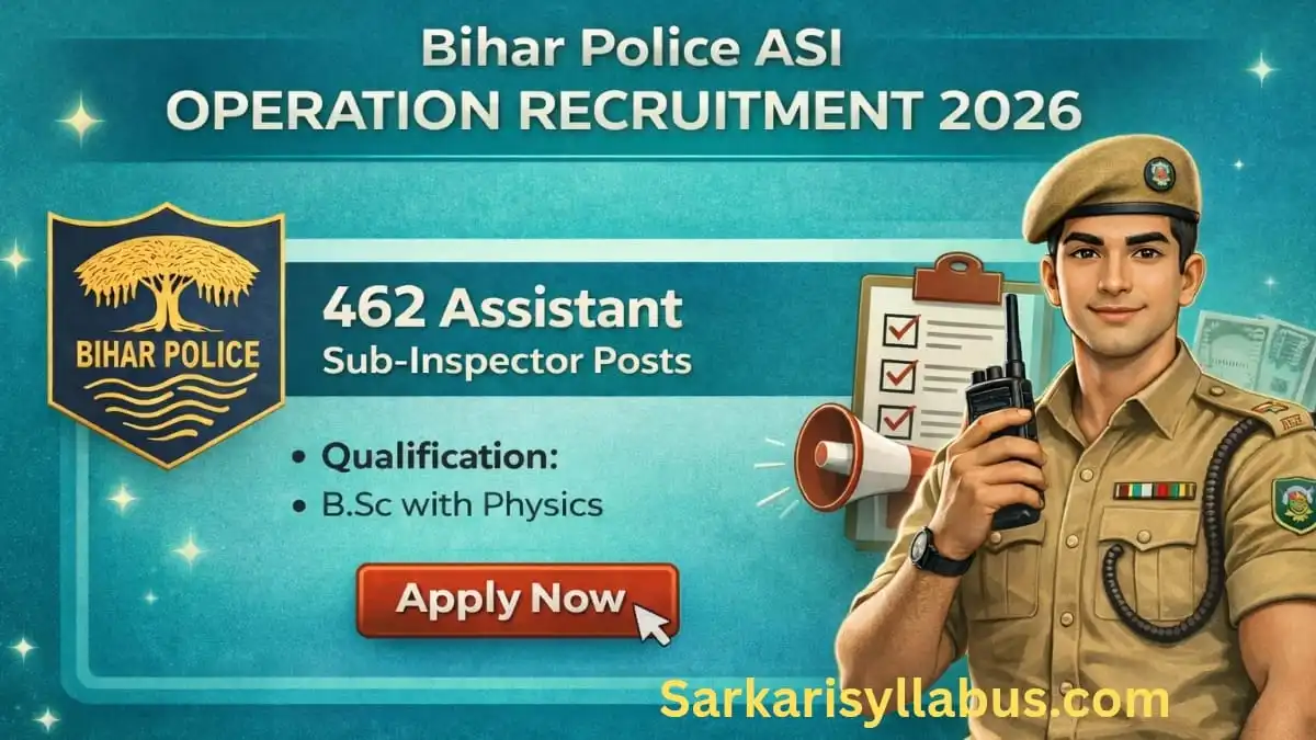 Bihar Police BPSSC ASI Operation Recruitment 2026
