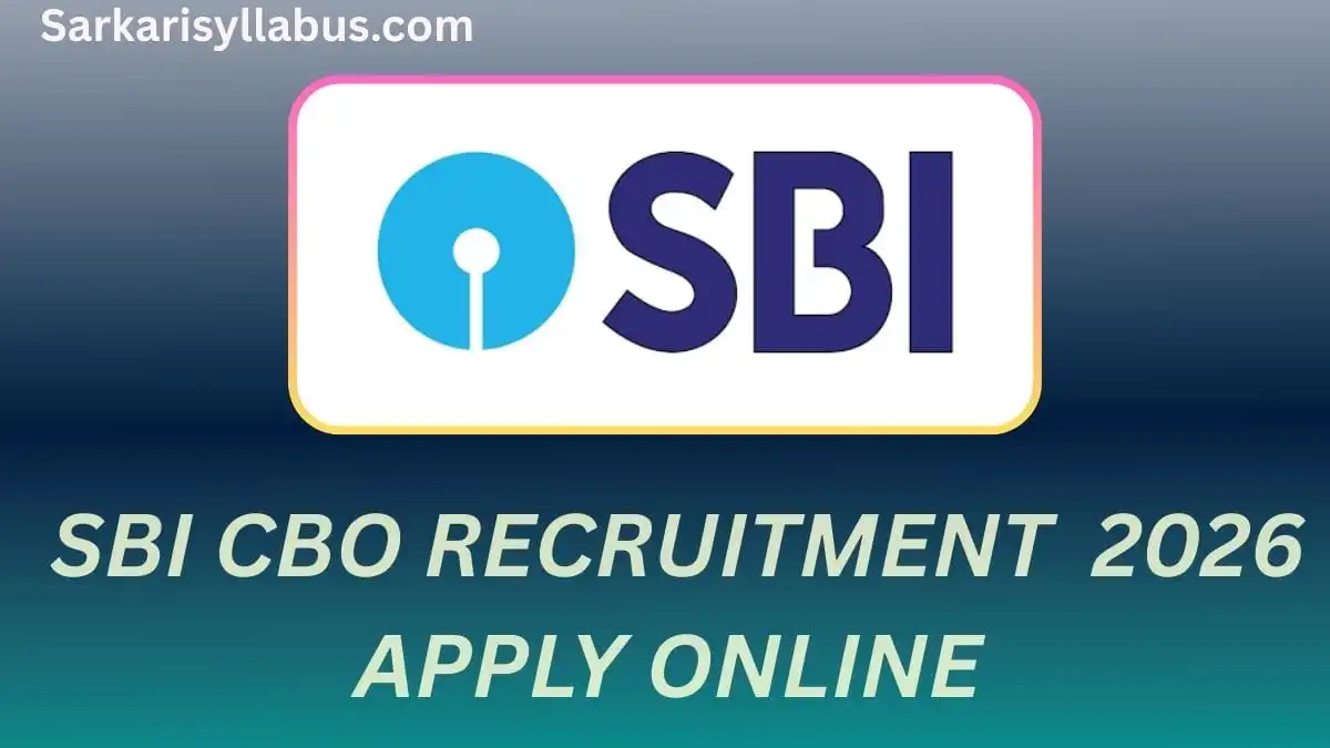 SBI CBO Recruitment 2026