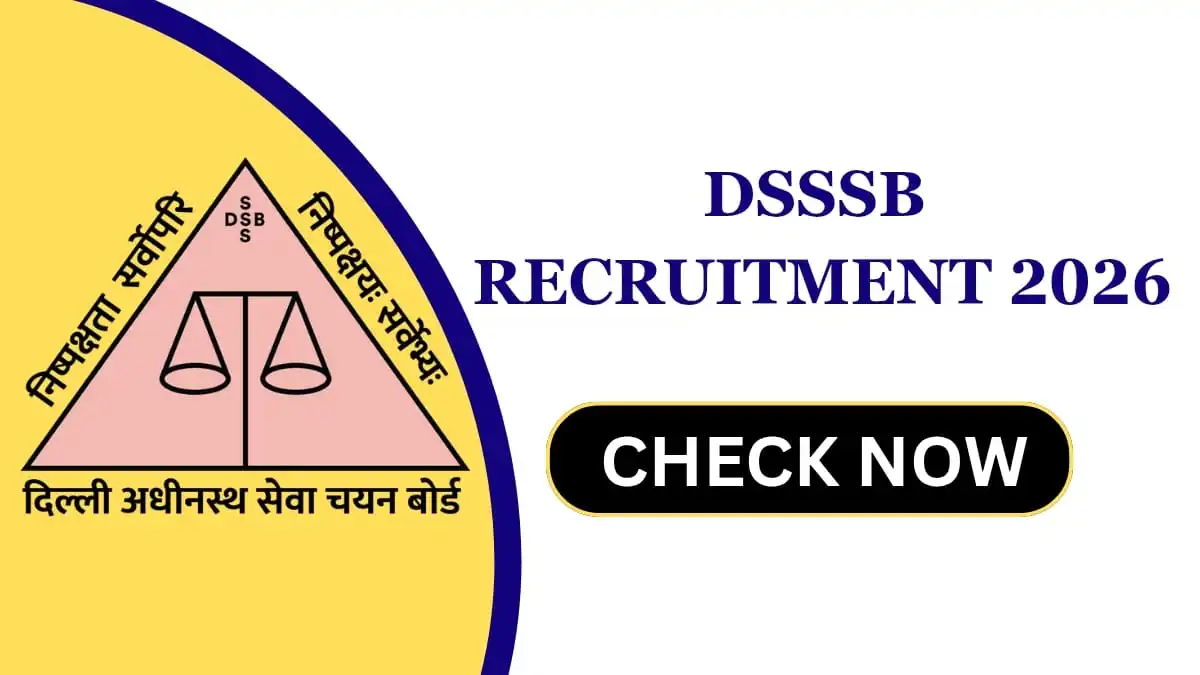 DSSSB Recruitment 2026
