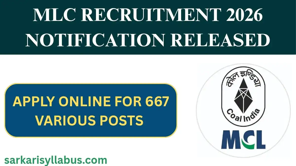 MCL Recruitment 2026 notification