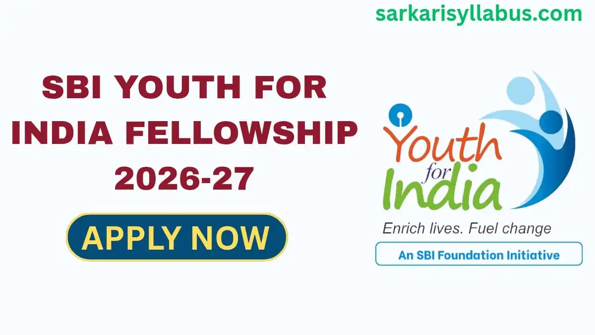 SBI Youth for India Fellowship 2026-27