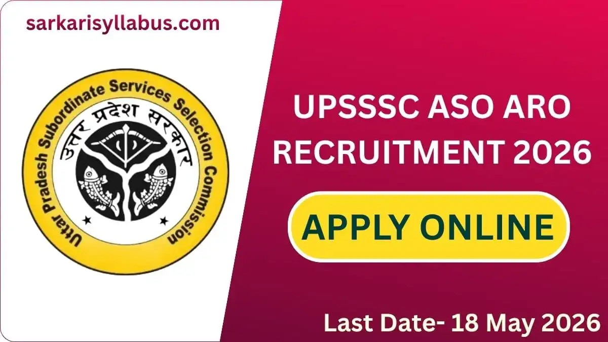 UPSSSC ASO ARO Recruitment 2026