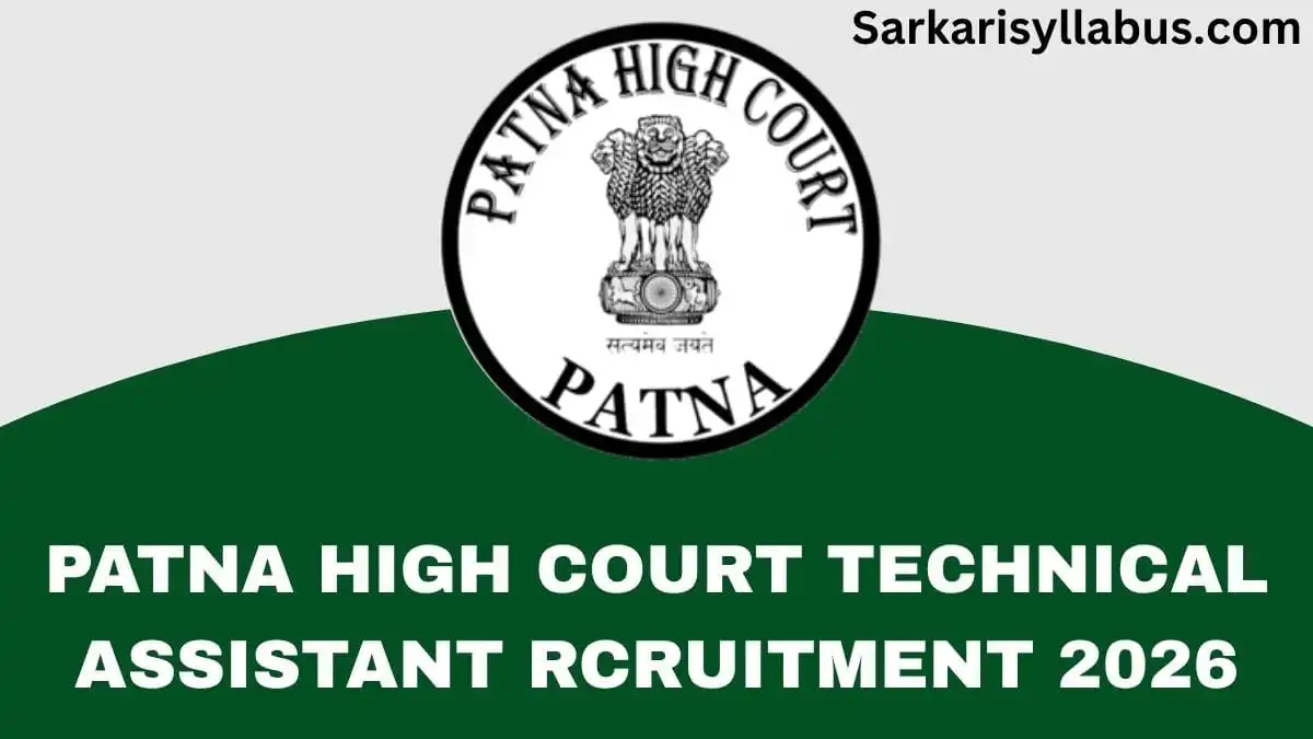 Patna High Court Technical Assistant Recruitment 2026