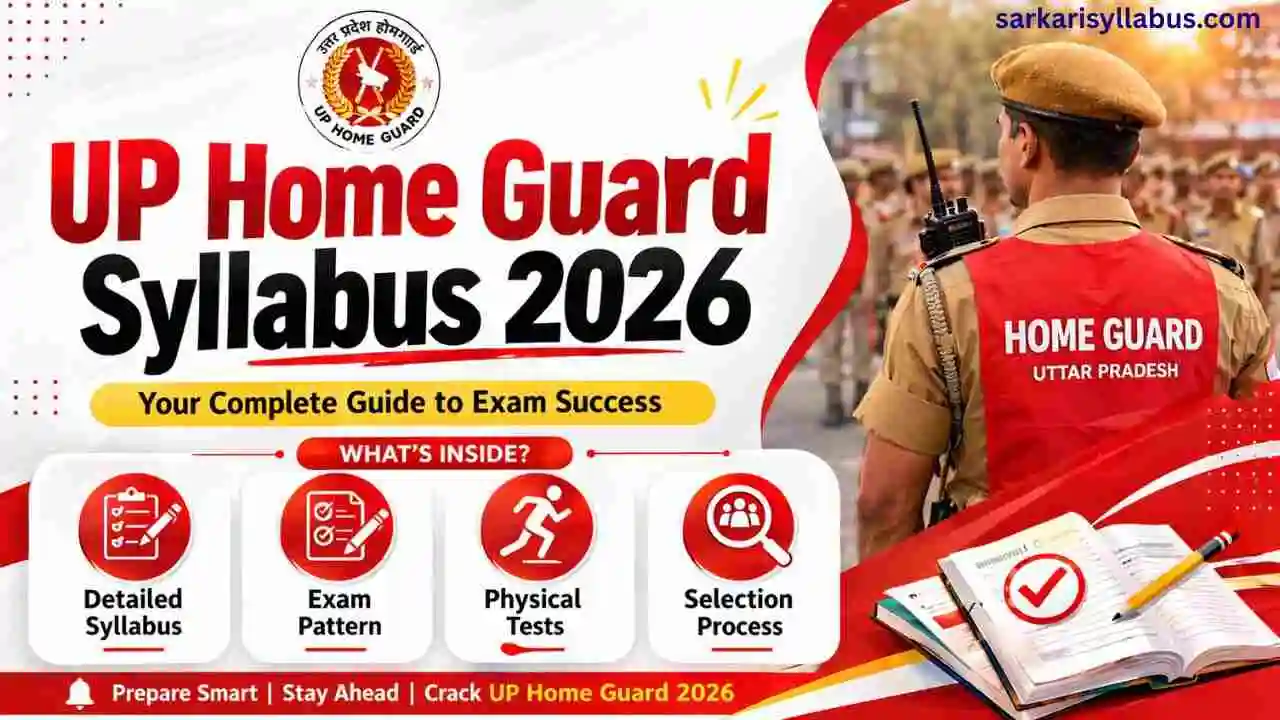 UP Home Guard Syllabus 2026: Complete Syllabus, Exam Pattern & PDF Download