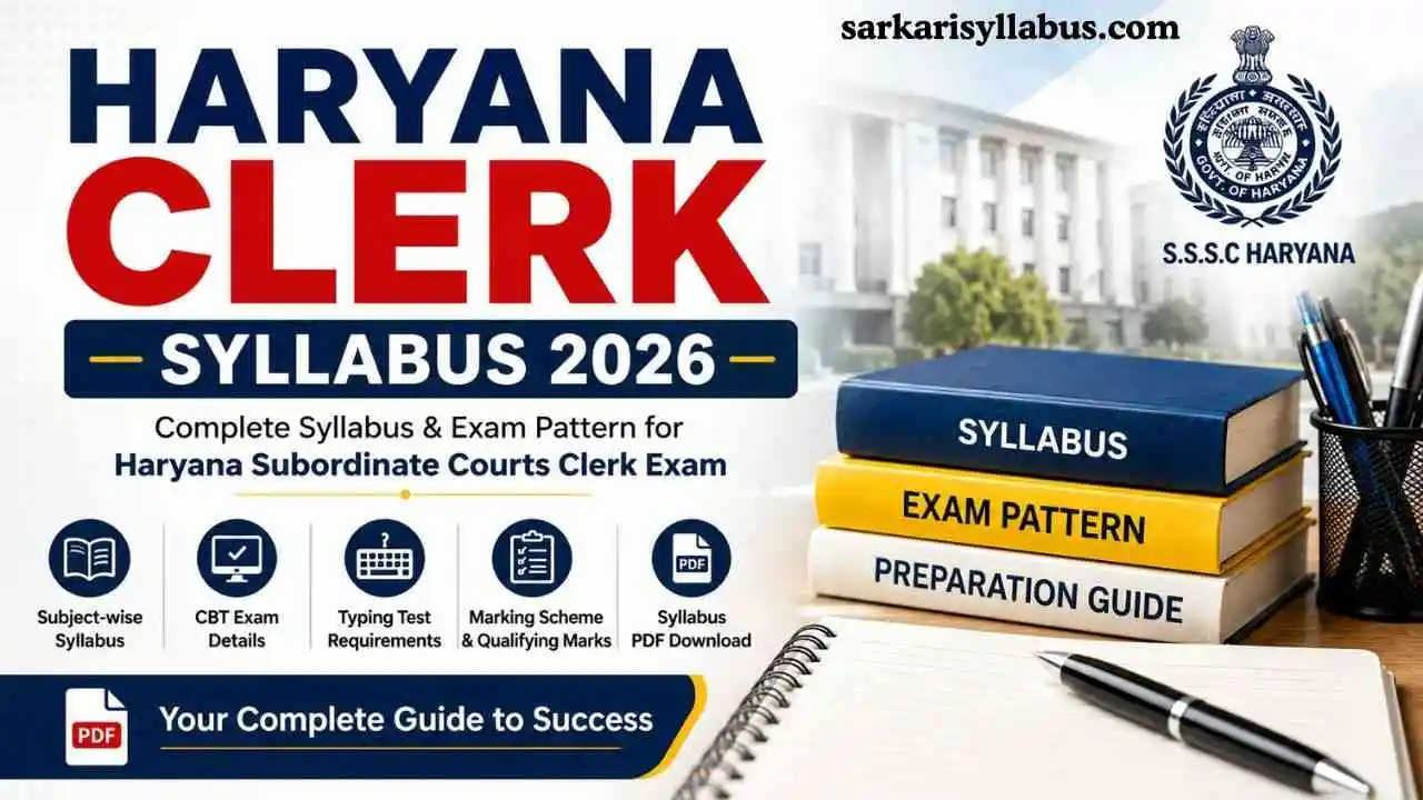 Haryana Clerk Syllabus 2026