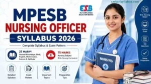 MPESB Nursing Officer Syllabus 2026- PDF Download