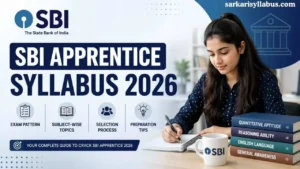 SBI Apprentice Syllabus 2026: Exam Pattern, Subject-wise Topics & Preparation Tips