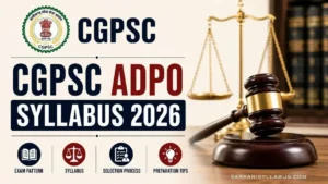 CGPSC ADPO Syllabus 2026