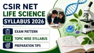CSIR NET Life Science Syllabus 2026