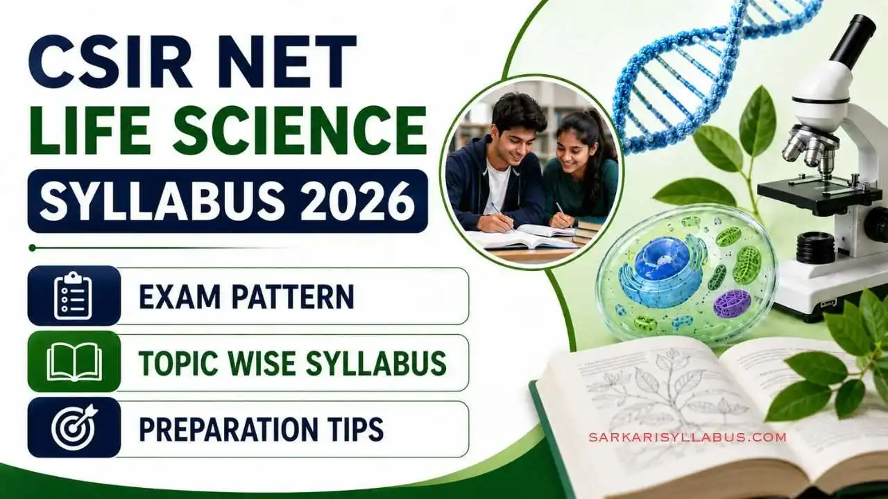 CSIR NET Life Science Syllabus 2026