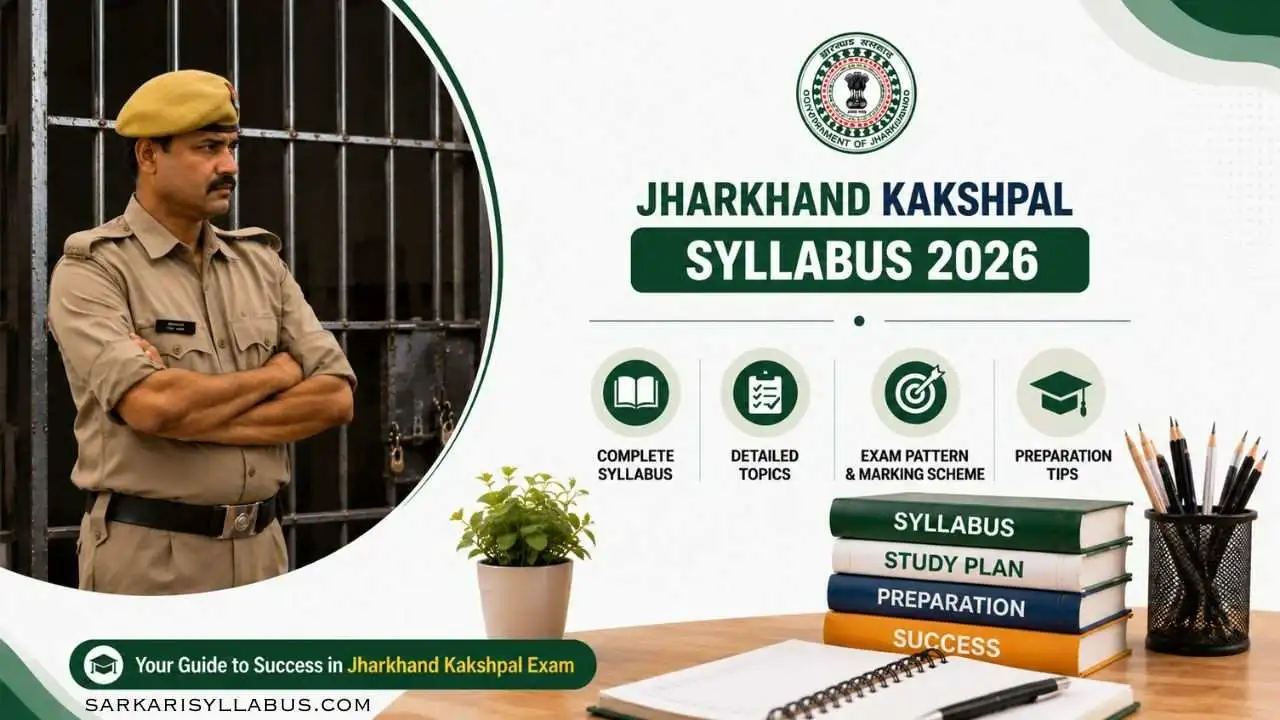 Jharkhand Kakshpal Syllabus 2026