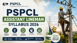 PSPCL Assistant Lineman Syllabus 2026- PDF Download