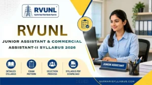RVUNL Junior Assistant Syllabus 2026: Exam Pattern, Subject-wise Topics & PDF