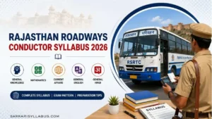 Rajasthan Conductor Syllabus 2026- PDF Download