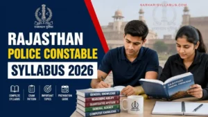Rajasthan Police Constable Syllabus 2026 – PDF Download