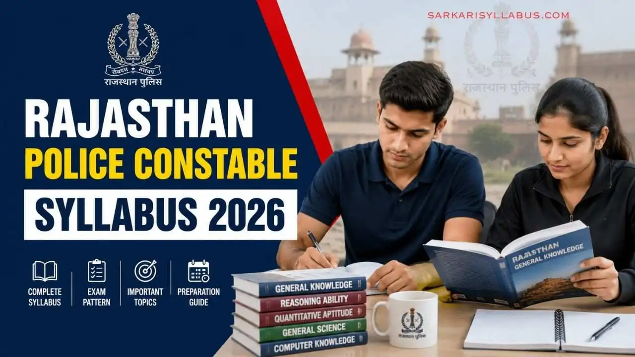 Rajasthan Police Constable Syllabus 2026