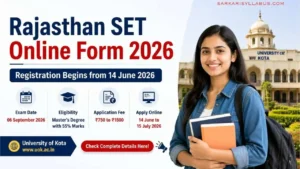 Rajasthan SET Online Form 2026: Registration Starts from June 14, Check Eligibility, Exam Date, Fee & Complete Details