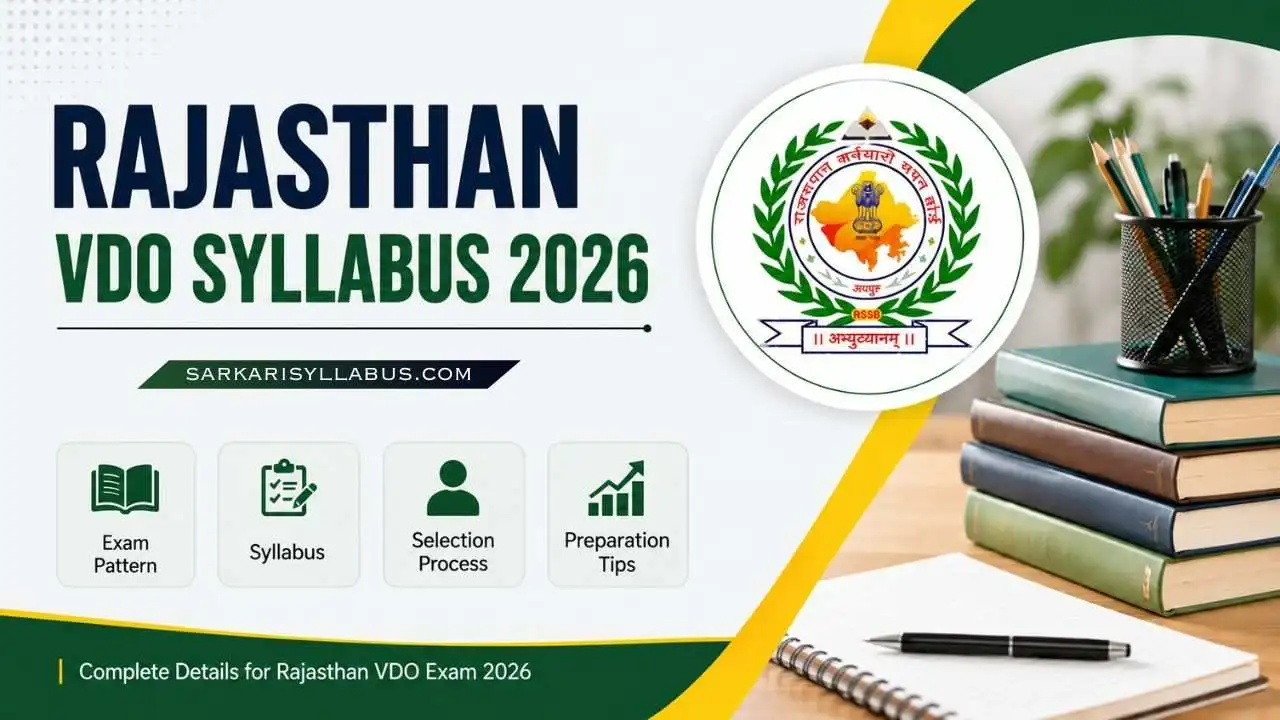 Rajasthan VDO Syllabus 2026