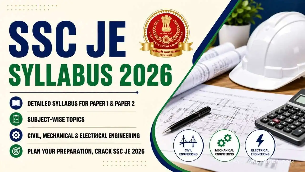 SSC JE Syllabus 2026