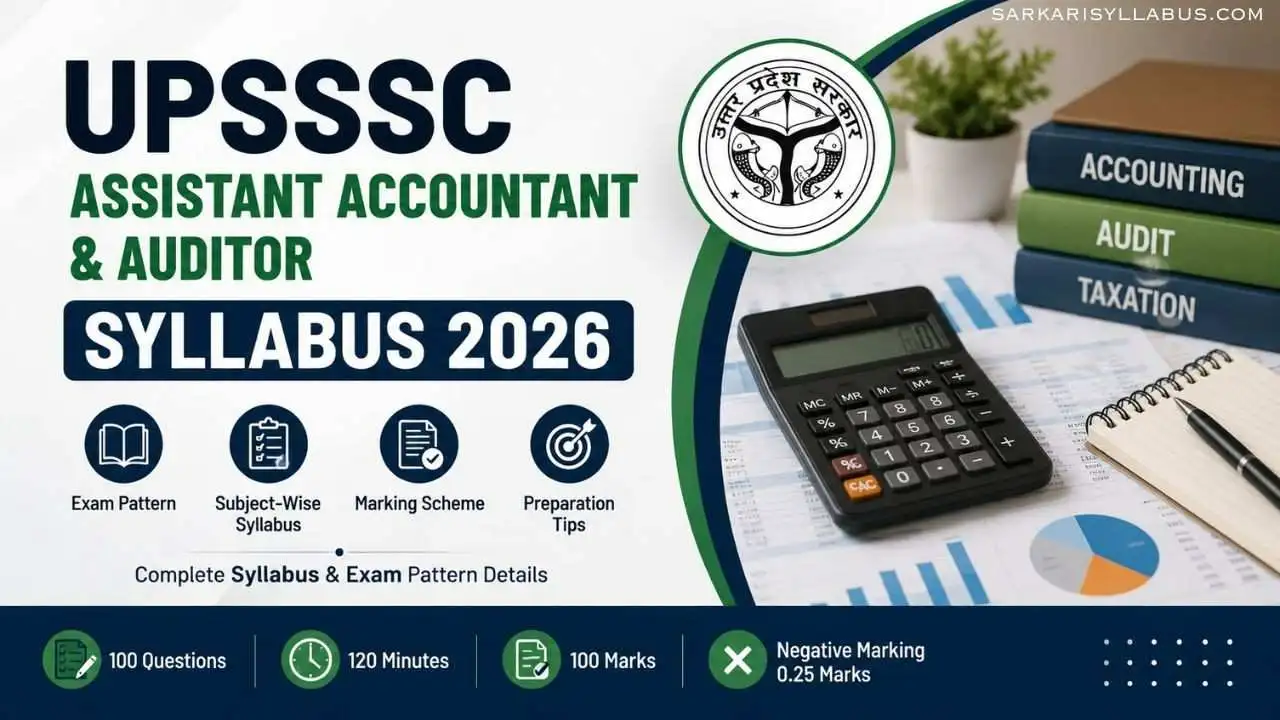 UPSSSC Assistant Accountant & Auditor Syllabus 2026