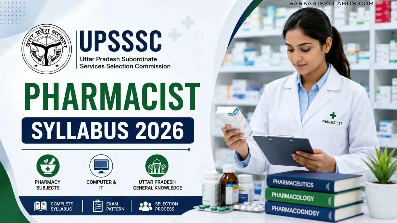 UPSSSC Pharmacist Syllabus 2026