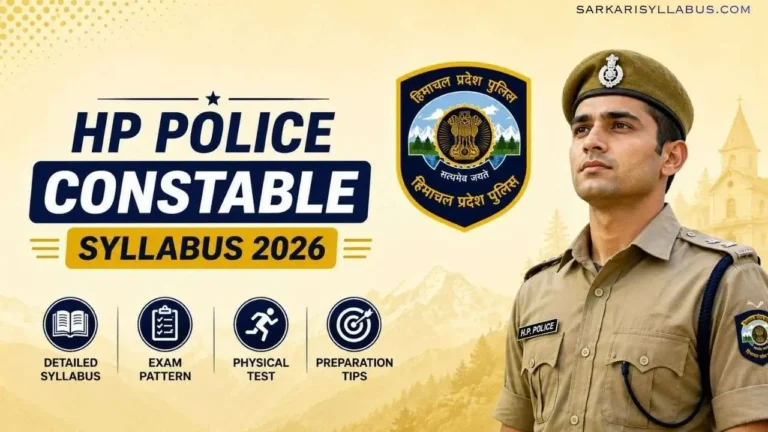 HP Police Constable Syllabus 2026
