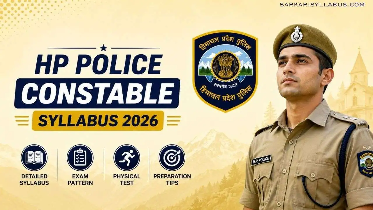 HP Police Constable Syllabus 2026