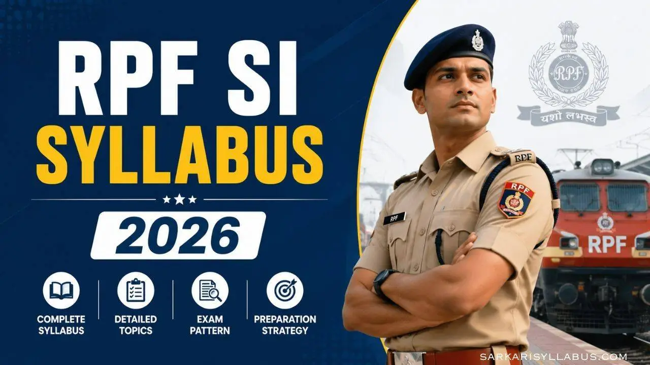 RPF SI Syllabus 2026