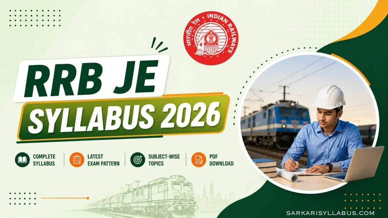 RRB JE Syllabus 2026