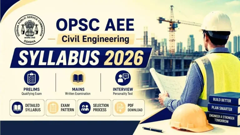 OPSC AEE Civil Engineering Syllabus 2026
