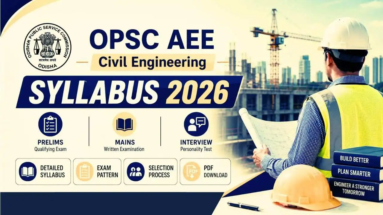OPSC AEE Civil Engineering Syllabus 2026