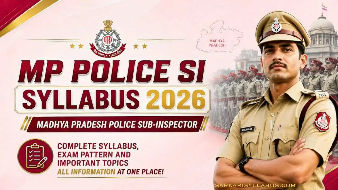 MP Police SI Syllabus 2026